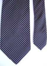 Today's Man Men's Silk Plaids  Checks Neck Tie Navy Blue 3 3/4" x 59"