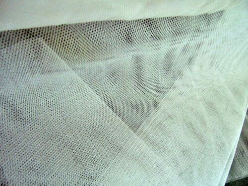 2yd 70" wide IVORY PURE SILK BRIDAL VEILING ILLUSION TULLE DELICATE FINE NETTING - Picture 3 of 3