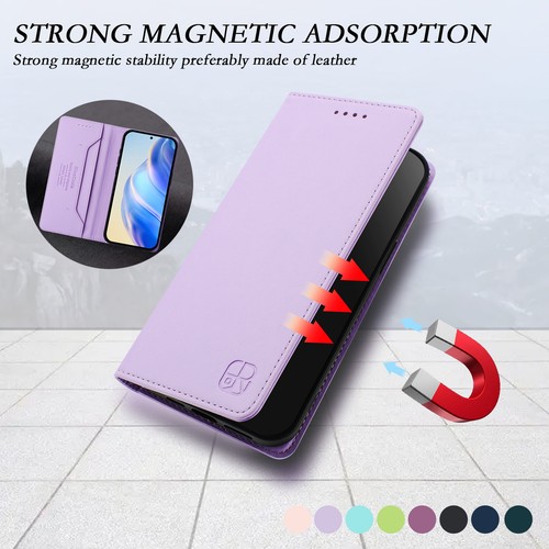 Business Flip RFID-Blocking Wallet Magnetic Case For Moto G Stylus/G Power 2025 - Picture 6 of 21