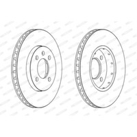 2 Bremsscheibe Ferodo DDF2184 Premier FüR Seat Skoda Vw, Vorderachse