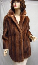 M.j. M Jacques Furs Natural Lunaraine Female Mink Jacket Sz S M $8995