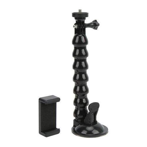 Goose Neck Camera Mount Extension Suction Cup Car Mount Holder with Phone Holder