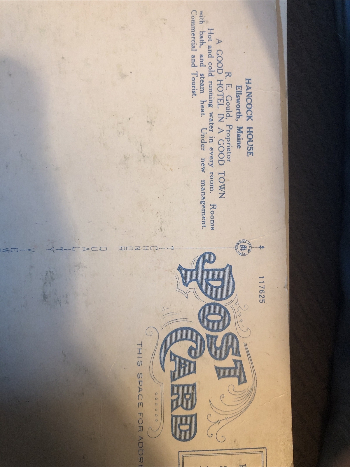 c1917 Hancock House. R.E. Gould Prop. Ellsworth, Maine Antique Vintage