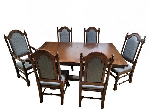 ethan allen royal charter Jacobean style dining room furniture - Image 2 of 4