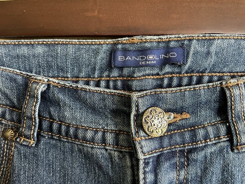 BANDOLINO // WOMENS BLUE DENIM JEANS SIZE 10 (32W X 32L) - 第 3/6 張圖片