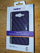 Funda Gel Samsung Galaxy Grand Prime Morado con Protector Pantalla Libro