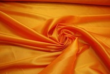 dress gown curtains Taffeta Solid Fabric SUN ORANGE / 58" Wide / BY THE YARD