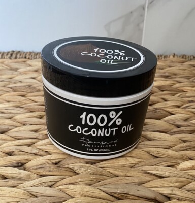 Renpure Professionals 100% Organic Coconut Oil Jar 8 FL OZ USDA Organic Sealed