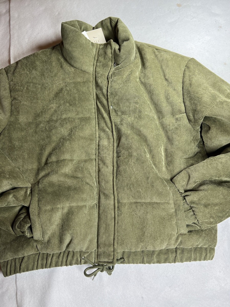 Ashley by 26 International Women Olive green corduroy Jacket