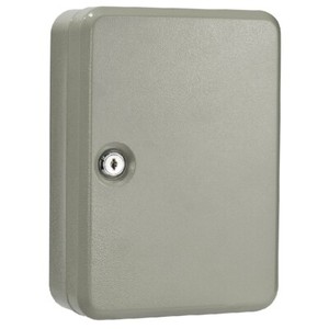 Barska 48 Key Hook Wall Mount Cabinet Safe w/ Key Lock in Tan, AX11692