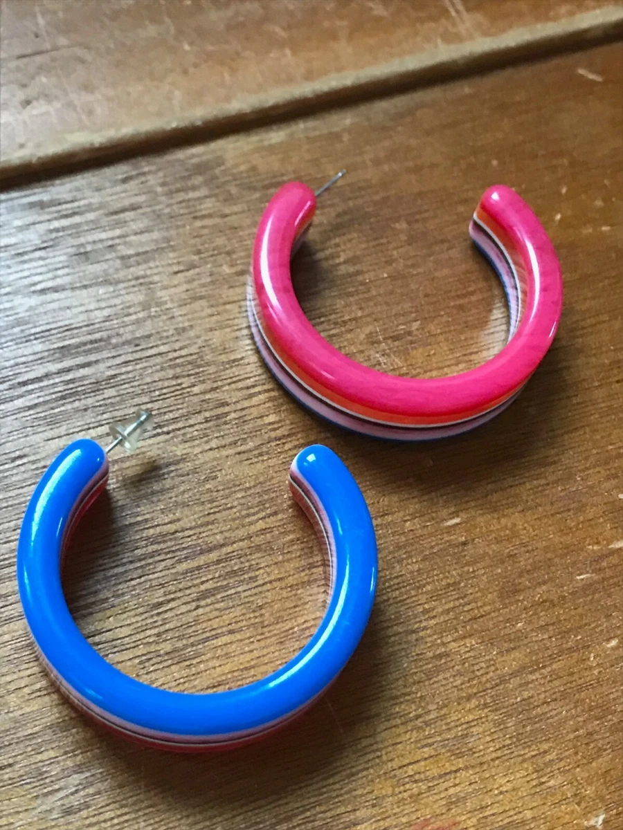 Plastic Hoop Earrings