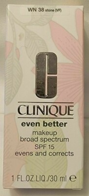 Clinique Even Better Makeup Broad Spectrum SPF 15 WN STONE 38 1 oz.