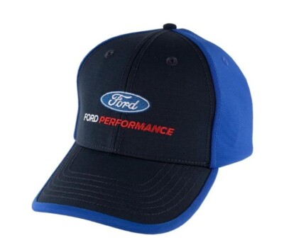 FORD PERFORMANCE OFFICIALLY LICENSED HAT BLACK AND BLUE SNAP BACK