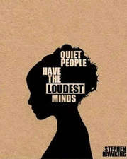 Quite people have the loudest minds, Quotes Photo Canvas choose your size 
