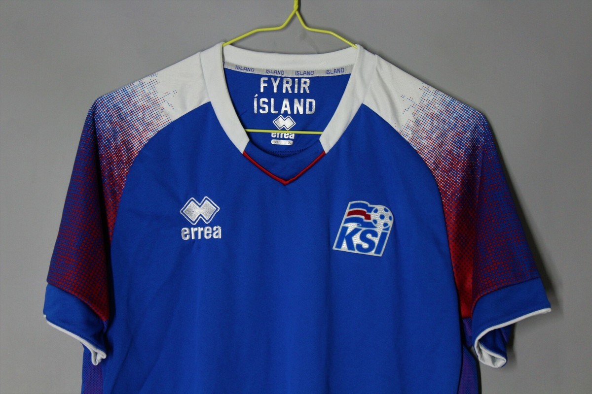 ICELAND NATIONAL TEAM 2018 2019 HOME FOOTBALL SHIRT SOCCER JERSEY 