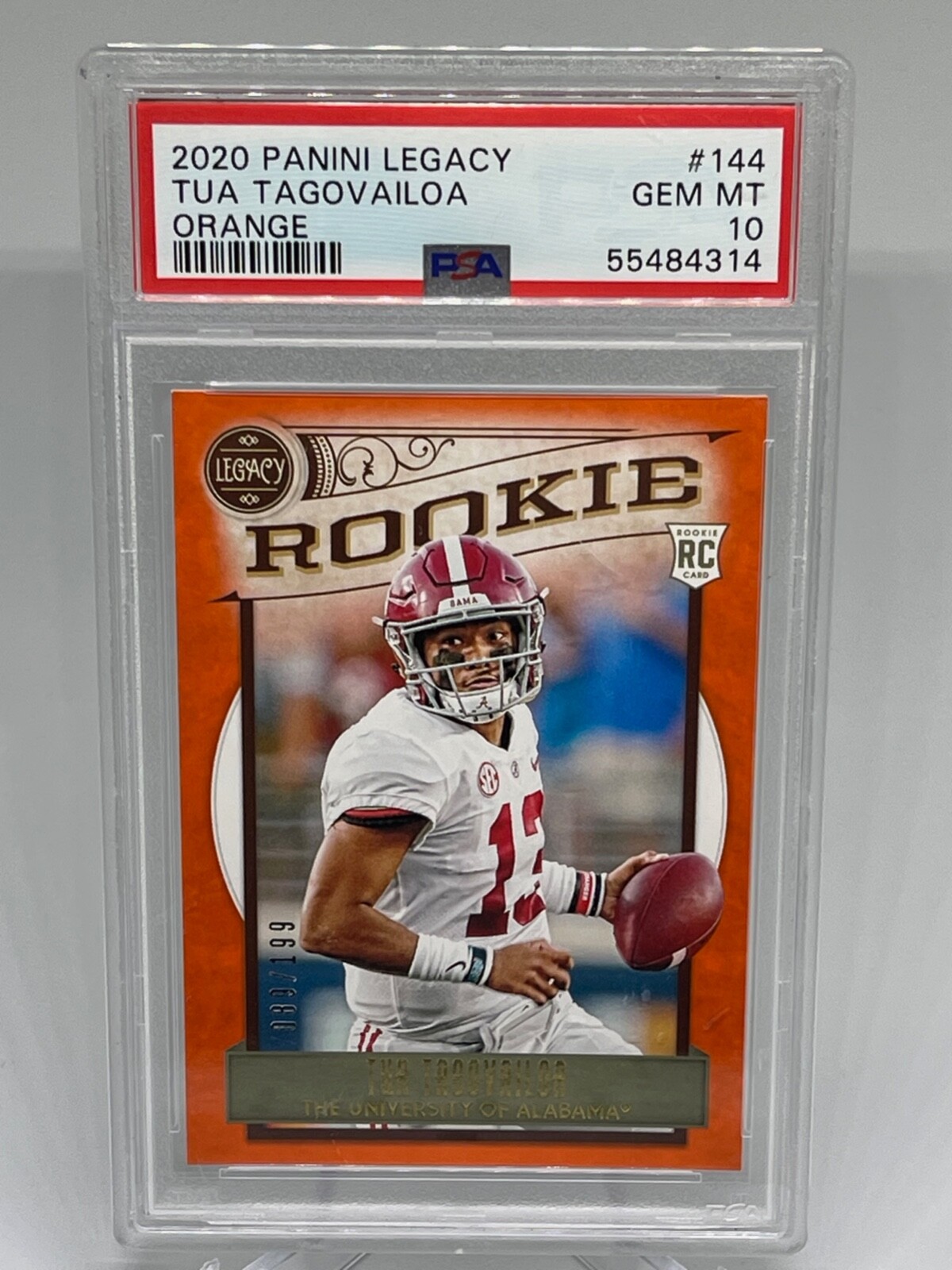 Tua Tagovailoa Panini Legacy #144 Orange