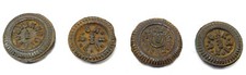 Lot of 4 Indian Solid Iron Rare Seer weighting measurement collectible G15-75