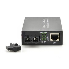 Gigabit SingleMode Fiber to Ethernet Media Converter 10/100/1000Base-LX SC 15KM