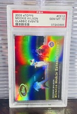 Mookie Wilson 2005 eTopps Classic Events PSA 10 GEM MINT POP 2   1986 WS Game 6