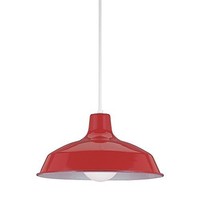Sea Gull Lighting 6519-21 One-light Pendant, Red Finish With White Cord, New, Fr on sale Sea Gull Lighting 6519-21 One-light Pendant, Red Finish With White Cord, New, Fr on sale