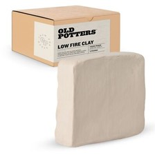 10 LBS Old Potters Low Fire Clay. White, Terra Cotta.