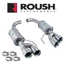2018-2024 Ford Mustang GT Roush 422097 Axle Back Quad Tip Exhaust System