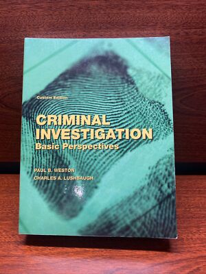 Criminal Investigation - Basic Perspectives Custom Edition