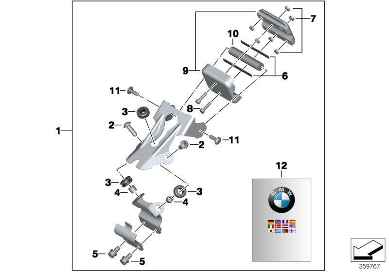 Original 77528527018 - Halter BMW Motorrad Navigator für BMW C600  