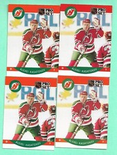 (4) KASATONOV  1990-91 PROSET #169 DEVILS ROOKIE  WHIT VARIATION NM  (I5027)