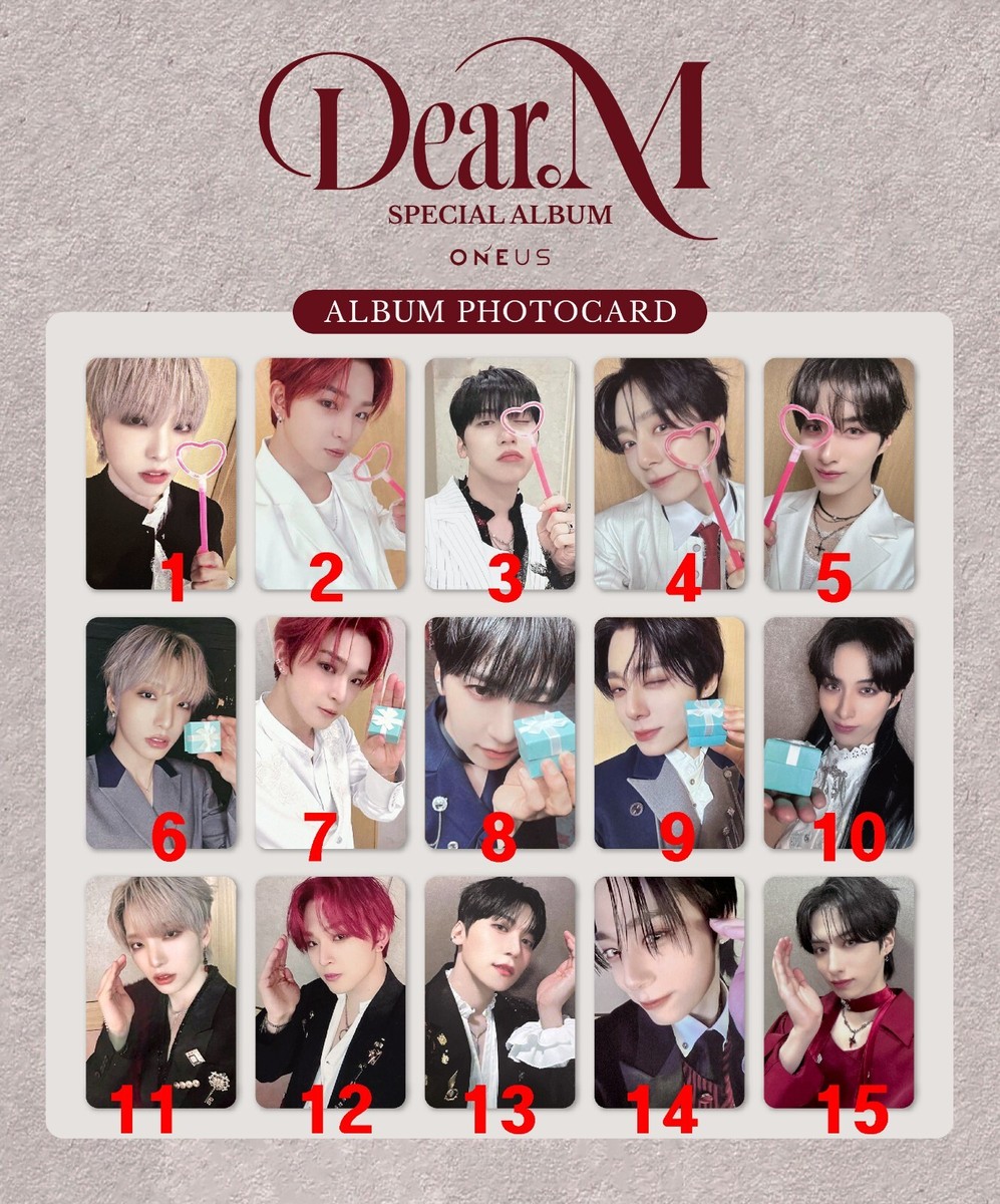 oneus dopamine 원어스 トレカ　포카 photocard ONEUS - [Dear M] Album Official book /mystery box ver