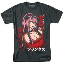 Zero Two Shirt Darling in the Franxx Anime Manga Hentai Waifu Cosplay T-Shirt