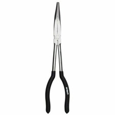 Image of New 11" LONG NOSE PLIER Straight 45 Bent Tip Mechanic Grip Tool Pliers 