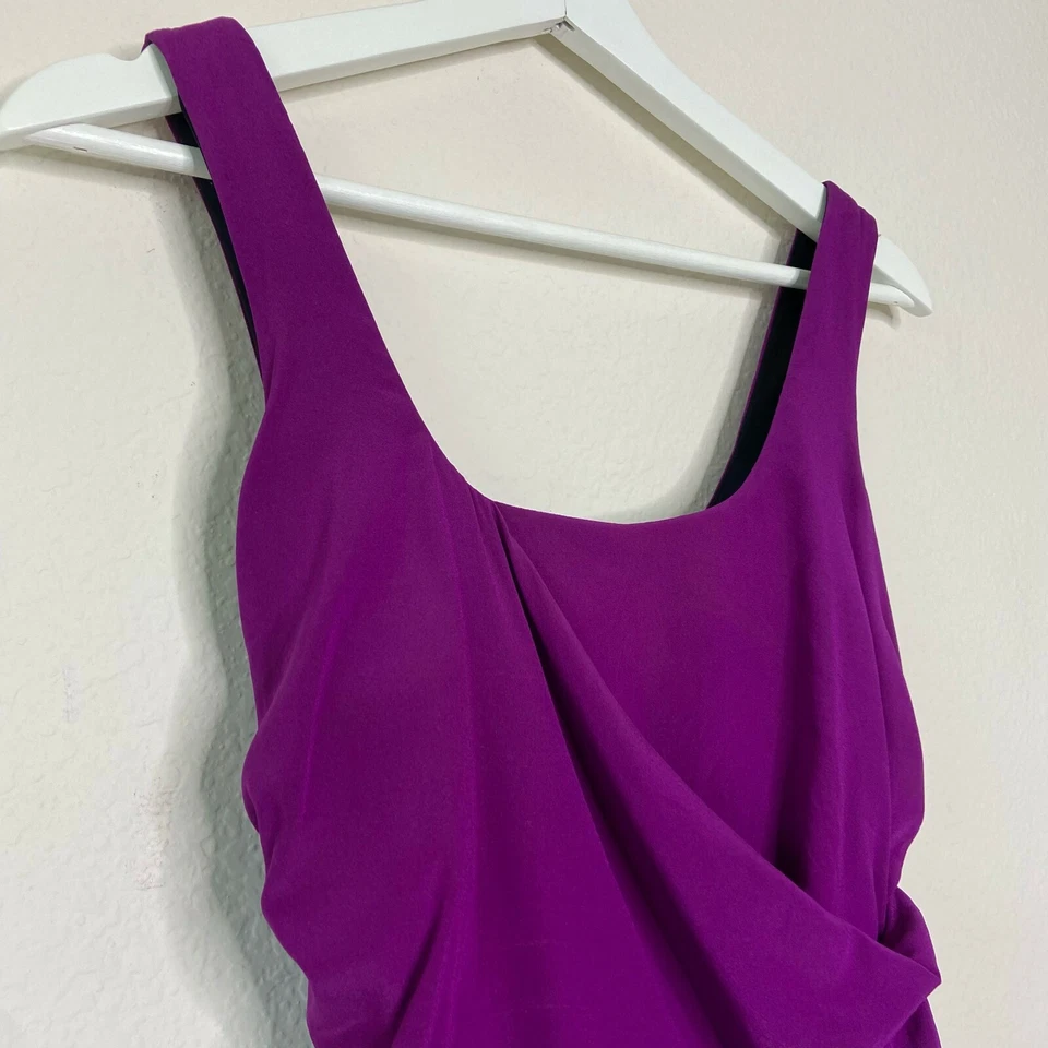 Vestido Jay Godfrey Púrpura Fucsia Acanalado Seda 2 Foto 2 de 4