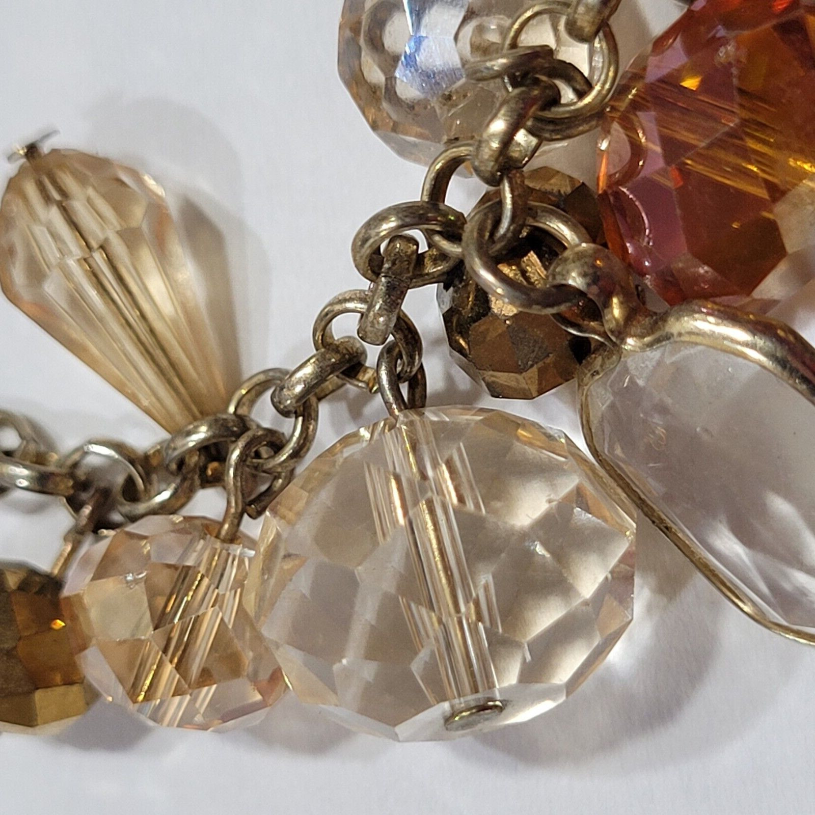 Chunky Cluster Statement Multi Colored Faceted Gl… - image 22