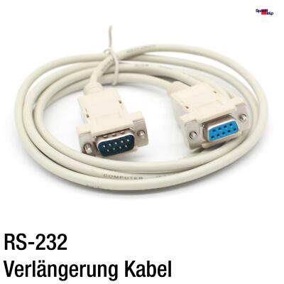 1.8 METER VERLÄNGERUNG RS-232 COM PORT 9-PIN MALE 9-POL FEMALE KABEL CABLE KABEL