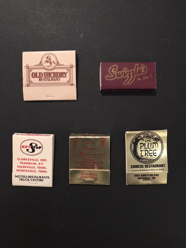 Vintage Tennessee Matchbooks & Matchbox 