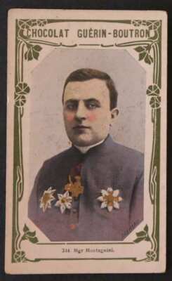 Chromo GUERIN BOUTRON Célébrités # 344 MGR MONTAGNIGNI
