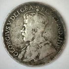 1927 Canada Silver 25 Cents Circulated Quarter Canadian Coin Toned