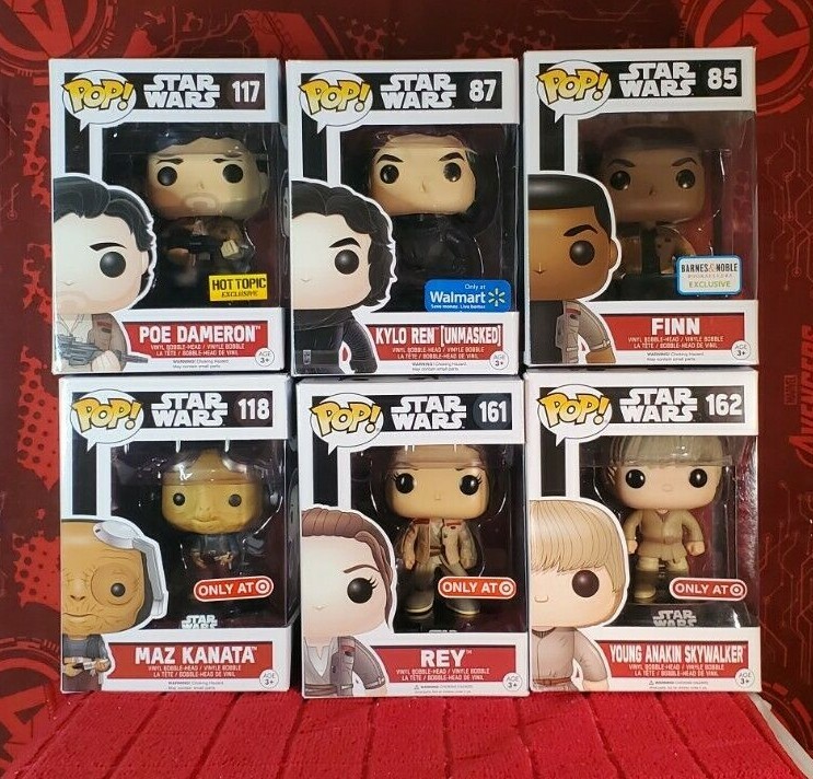 【希少】Funko POP Star Wars フィギュア まとめ売り Funko Pop Star Wars #85 ,#87 ,#117, #118 ,#161 ,#162 - Exclusive