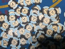 100 1 NEVADA LODGE RENO /TAHOE CASINO 1/4 PIE CHIPS   NICELY CLEANED  OILED   