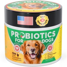 Probiotics for Dogs - Dog Probiotic  Prebiotic Tablets - Digestive Support Supp