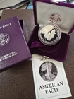 1987-S Proof American Silver Eagle Dollar $1 Box & COA US Mint Bullion OGP - #5