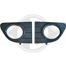 Diederichs Stoßstange Gitter Set mit Nebel lackierbar für Fiat Punto Evo 09-11