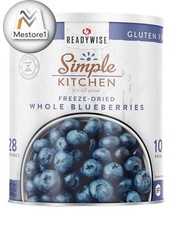 Simple Kitchen Freeze Dried Whole Blueberries 28 Serving Vegan 1.43 Pound pack