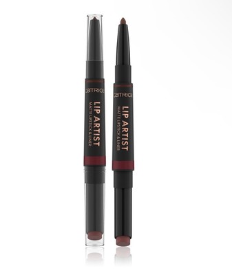 2 Stück Catrice Lip Artist Matte Lipstick & Liner in Farbe 040, Sistersy Heart