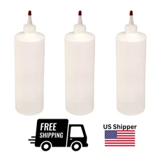 32oz HDPE Squeeze Bottle w/ Yorker Cap – 28/410 White Plastic Dispenser
