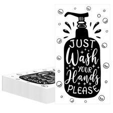 100 Pcs Disposable Hand Paper Towels Bathroom Guest Napkins for Powder Room