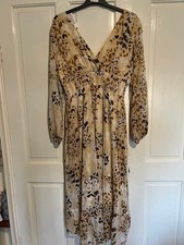QUIZ Stone Animal Print Leopard Print Dress BNWT UK 18
