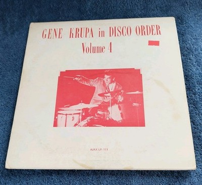 Gene Krupa In Disco Order Volume 4 LP Ajax Some Like It Hot Dracula Swanee River