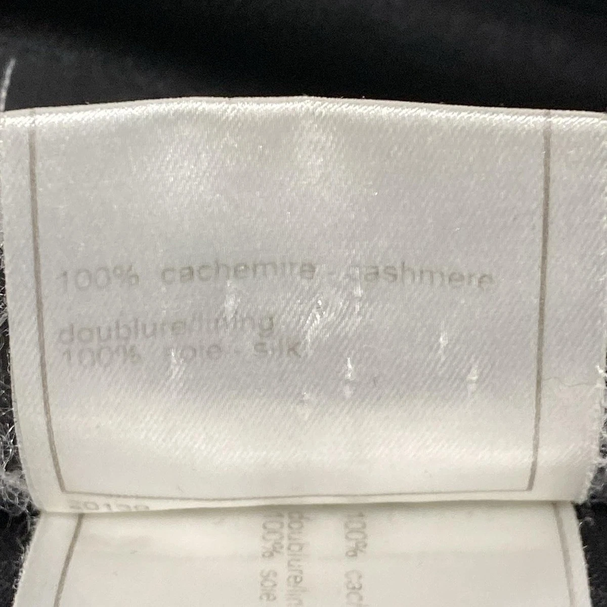 Cappotto in cashmere nero originale CHANEL P20271